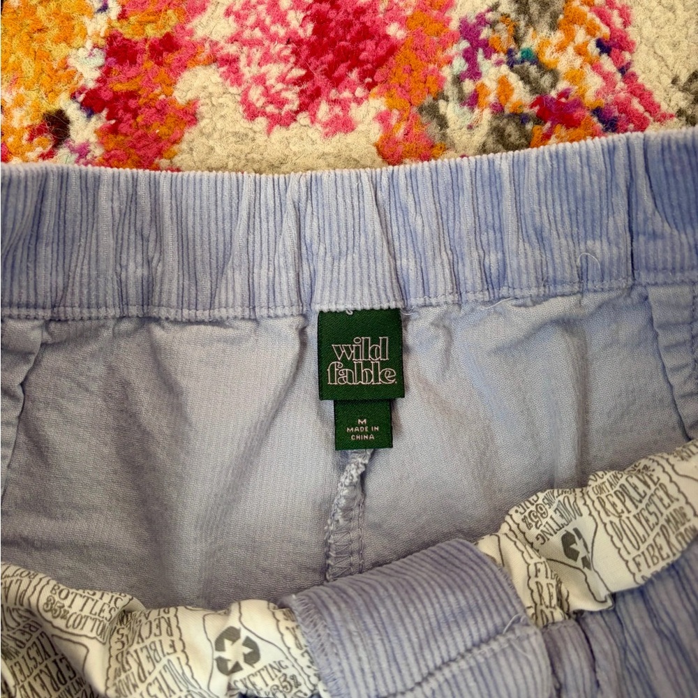 Wild Fable Pastel Blue Corduroy High-Waist Pants - Picture 2 of 3